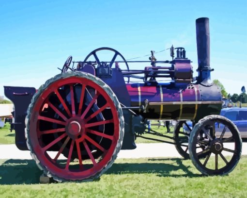 Vintage Traction Engine Diamond Painting