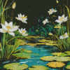 Water Lilies Pond Diamond Painting