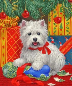 West Highland Christmas Diamond Painting