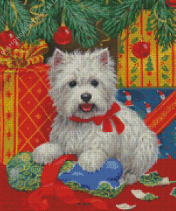 West Highland Christmas Diamond Painting