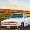 White 67c10 Chevy Diamond Painting