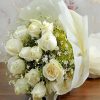 White Roses Bouquet Diamond Painting