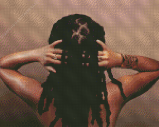 Woman With Locs Diamond Painting