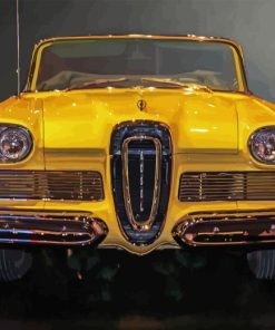 Yellow Edsel Front Diamond Painting