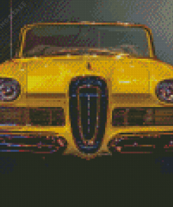 Yellow Edsel Front Diamond Painting