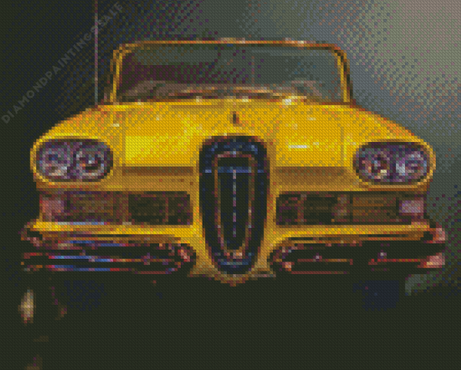 Yellow Edsel Front Diamond Painting