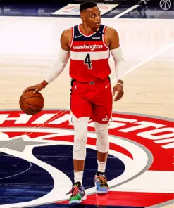 Russell Westbrook Basketballer Diamond Painting