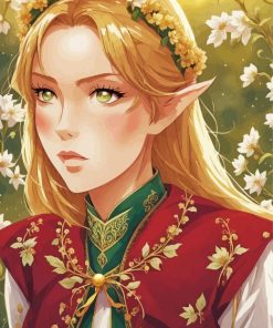 Anime Blonde Elf Diamond Painting