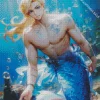 Anime Blue Merman Diamond Painting