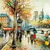 Antoine Blanchard Paris Street Scene Diamond Painting