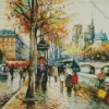 Antoine Blanchard Paris Street Scene Diamond Painting