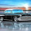 Black 57 Chevy Diamond Painting