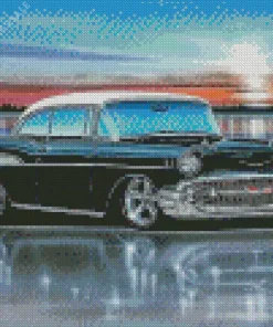 Black 57 Chevy Diamond Painting