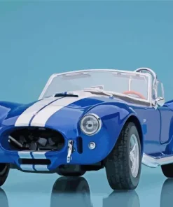 Blue Cobra Car Diamond Painting