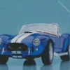 Blue Cobra Car Diamond Painting
