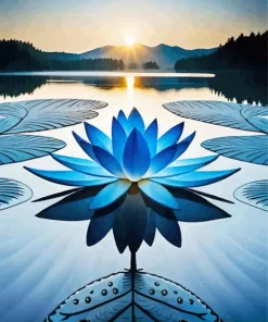 Blue Lotus Diamond Painting