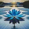 Blue Lotus Diamond Painting