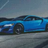 Blue Acura NSX Car Diamond Painting