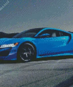 Blue Acura NSX Car Diamond Painting