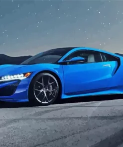 Blue Acura NSX Car Diamond Painting