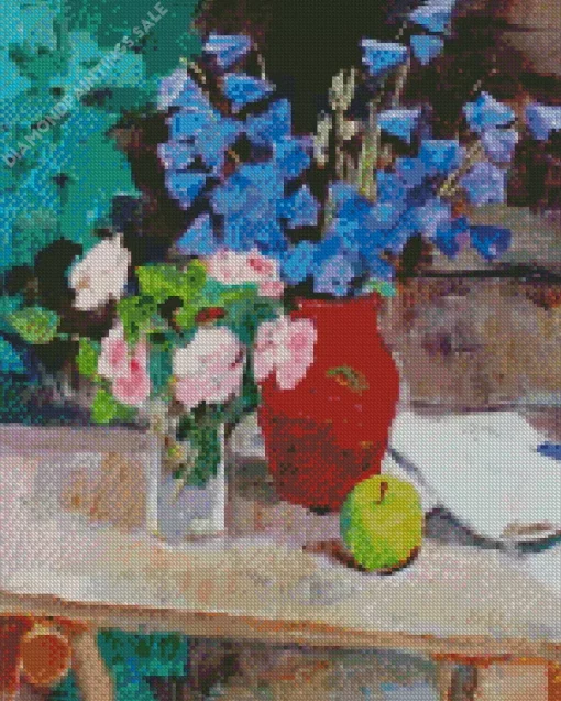 Bluebell Vase Still Life Diamond Painting