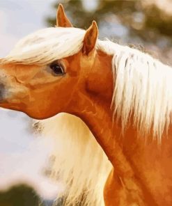 Brown Horse With Blond Hair Diamond Painting