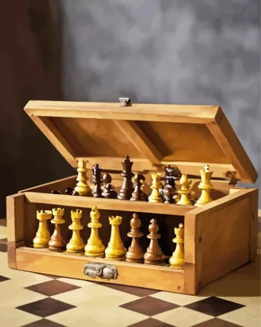 Chess Board Game Diamond Painting
