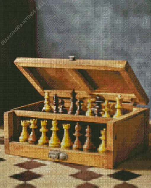 Chess Board Game Diamond Painting