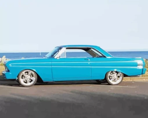 Classic Blue Ford Falcon Diamond Painting