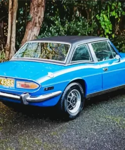 Classic Blue Triumph Stag Diamond Painting