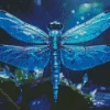 Crystal Blue Dragonfly Diamond Painting