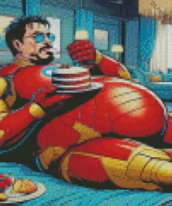 Fat Iron Man Diamond Painting