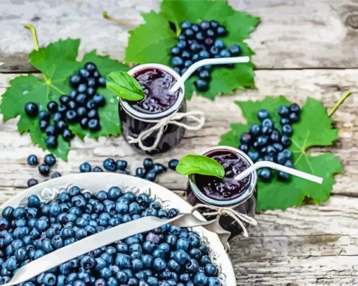 Fresh Blueberries Diamond Painting