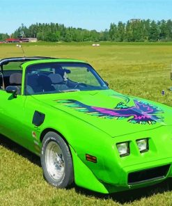 Green Pontiac Trans Am Diamond Painting