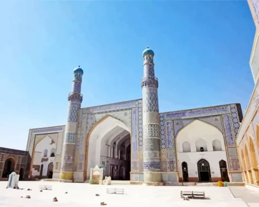 Herat Central Blue Mosque Diamond Painting