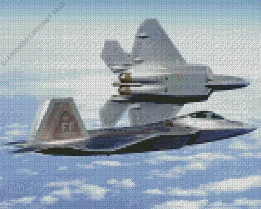 Lockheed Martin F22 Diamond Painting