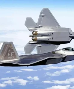 Lockheed Martin F22 Diamond Painting