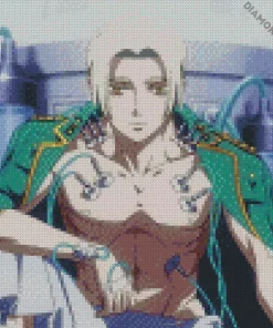 Lucifer Blue Exorcist Villain Diamond Painting