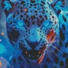 Mad Blue Jaguar Diamond Painting