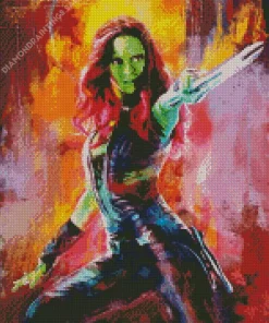 Marvel Gamora Diamond Painting
