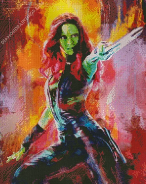 Marvel Gamora Diamond Painting
