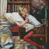 Old Bookish Man Diamond Painting
