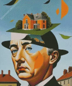 René Magritte Surrealism Art Diamond Painting