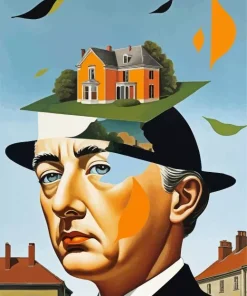 René Magritte Surrealism Art Diamond Painting