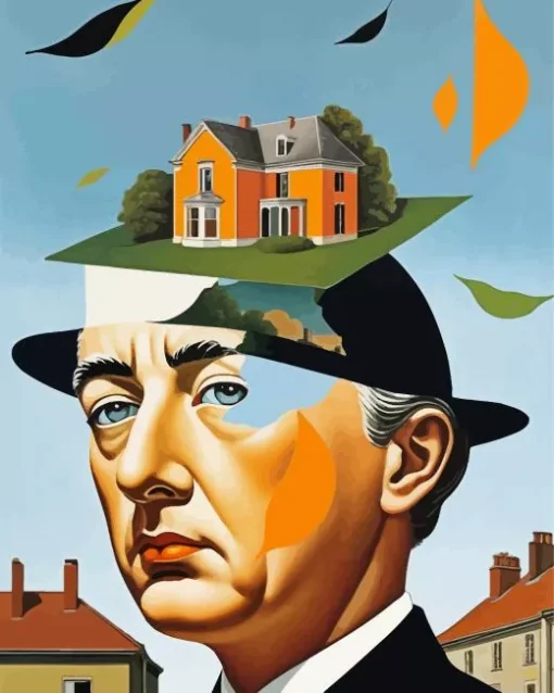 René Magritte Surrealism Art Diamond Painting
