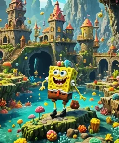 SpongeBob Diamond Painting