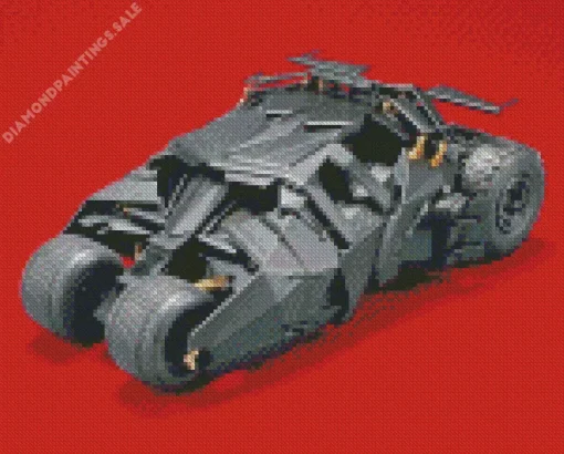 The Batmobile Car Diamond Painting
