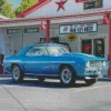 Vintage Blue 1969 Camaro Diamond Painting