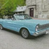 Vintage Blue Ford 500 Diamond Painting