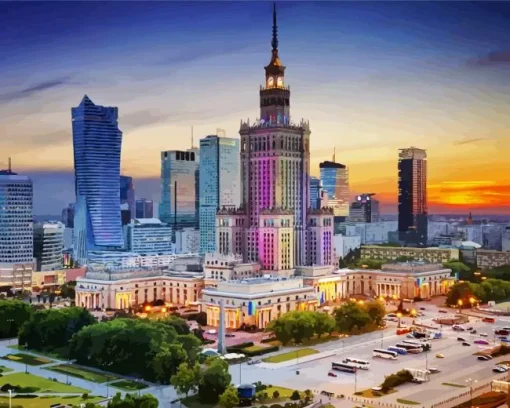 Warsaw Poland Diamond Painting